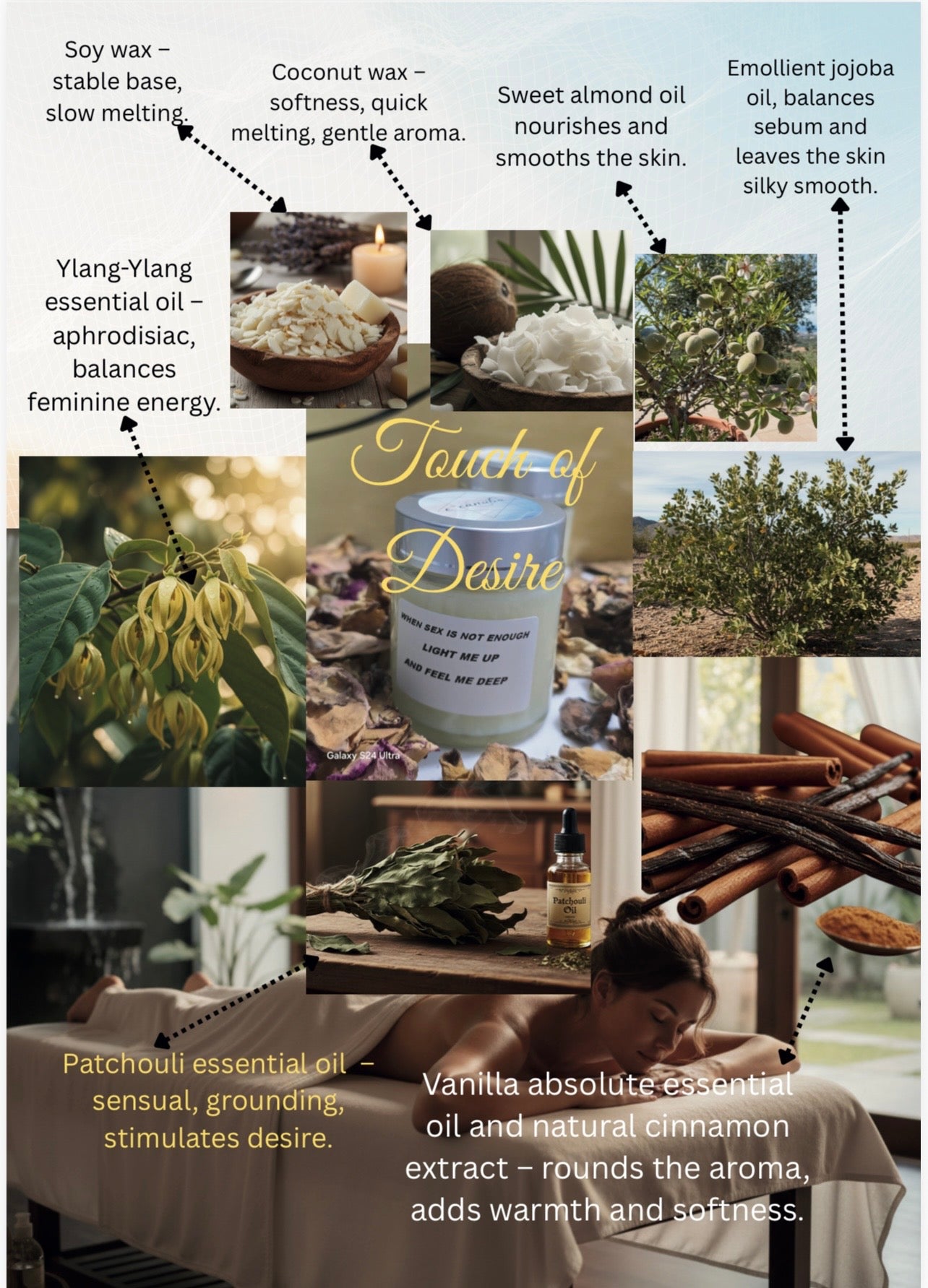 Massage Candle - Touch of Desire - E - Canuba